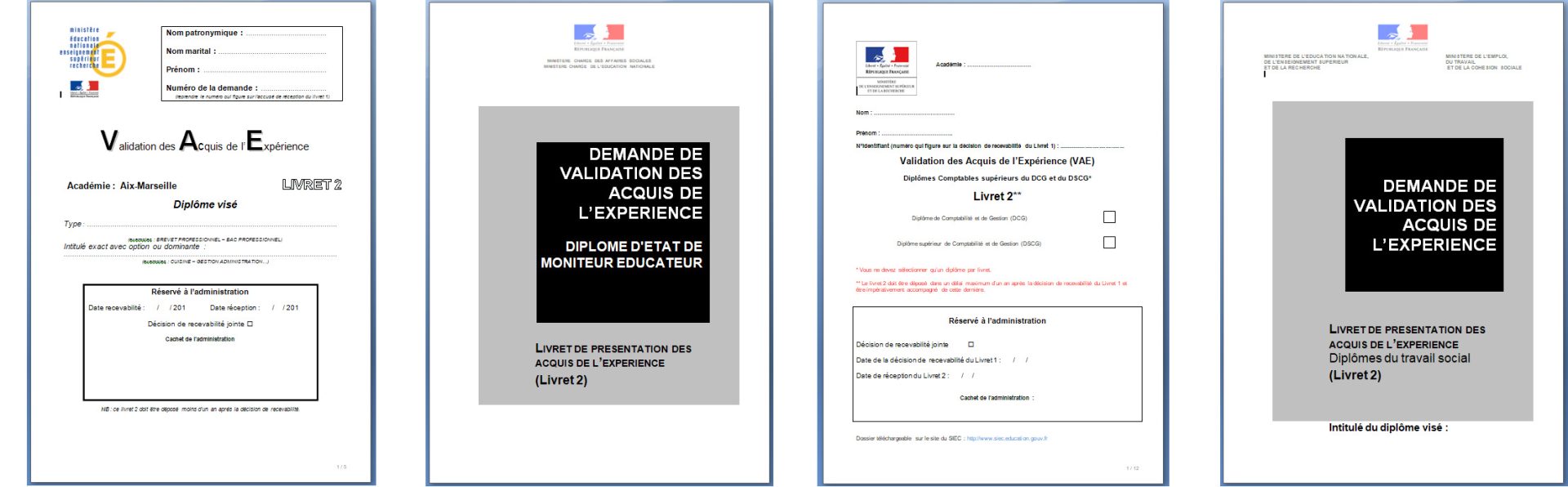 Exemples De Livret 2 VAE Tout Diplômes à Télécharger - Livret2Vae.fr