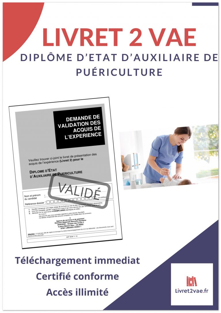 comment remplir livret 2 vae auxiliaire de puericulture